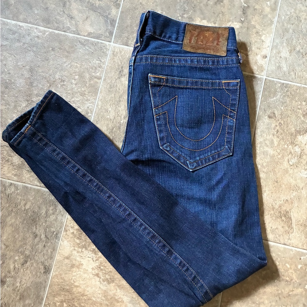 Vintage True Religion Blue Straight Jeans